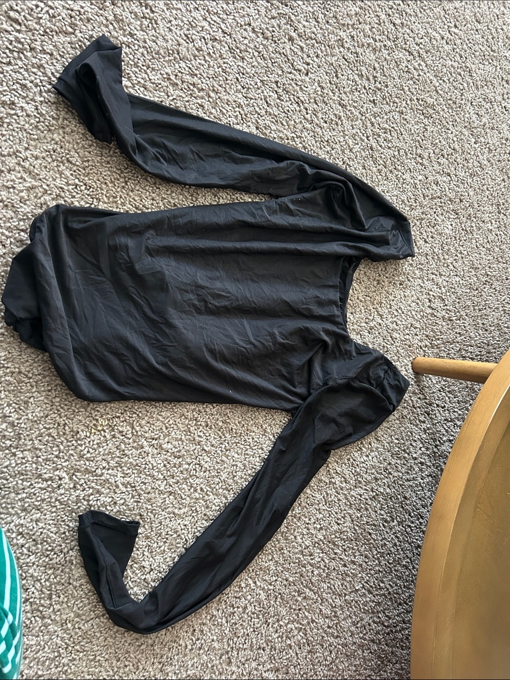 Black Long Sleeve Turtleneck Top